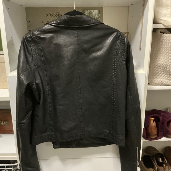 MADEWELL WASHED LEATHER MOTO JACKET XL - Picture 2 of 6